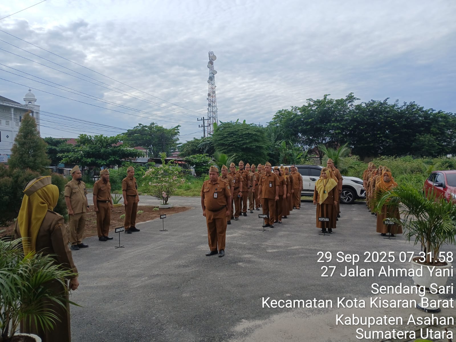 Apel Pagi senin 29 September di LIngkungan Inspektorat Kabupaten Asahan