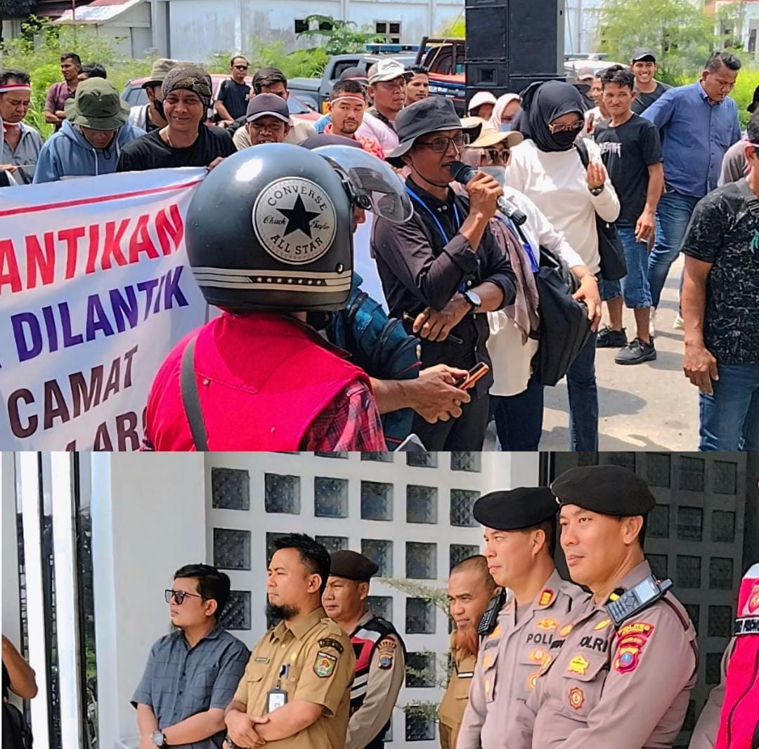Masyarakat Desa Suka Makmur Kecamatan BP Mandoge Menyampaikan Aspirasi Kepada Inspektorat Kabupaten Asahan