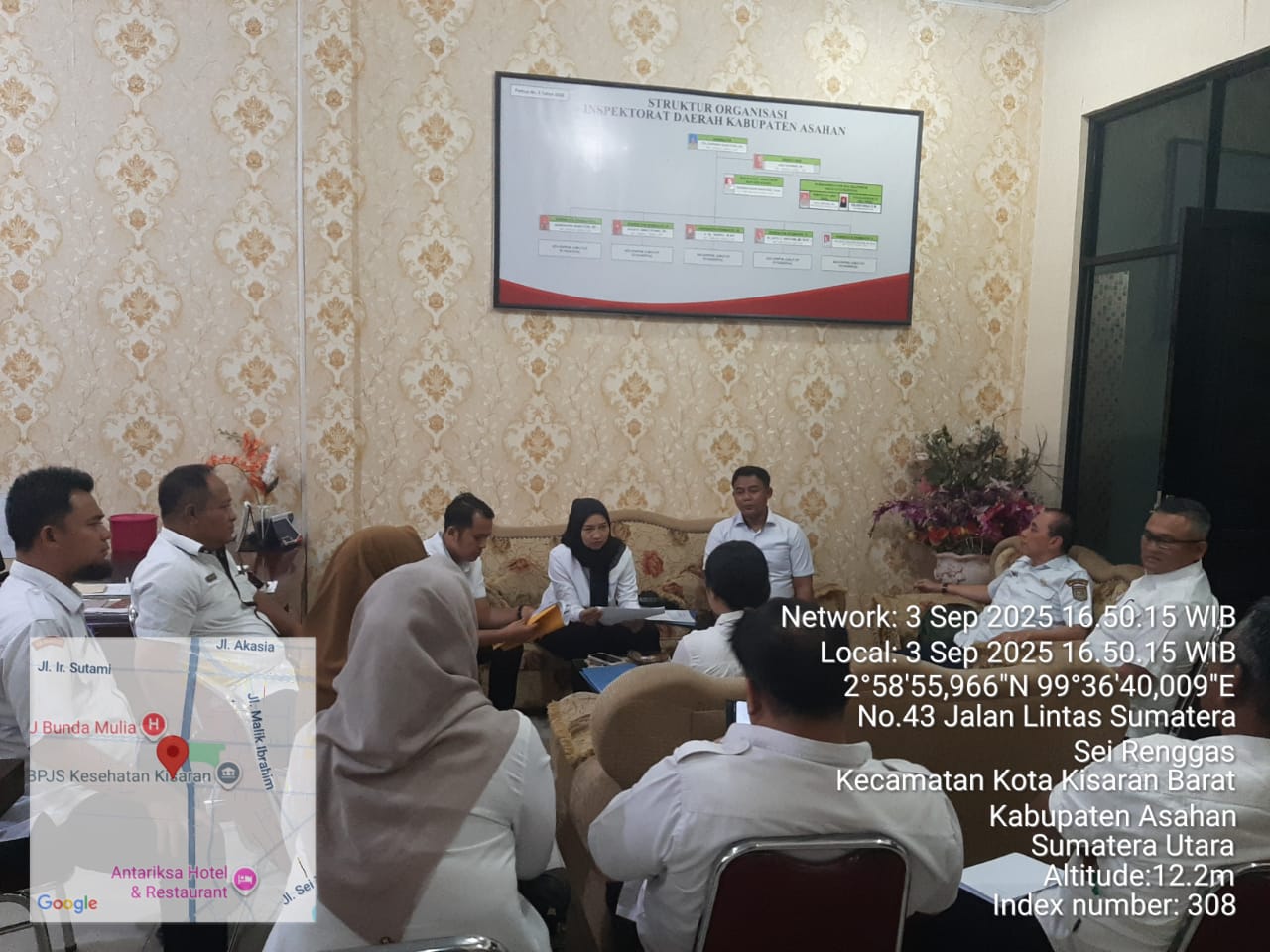 Konsultasi Polda Sumut ke Inspektorat Kabupaten Asahan