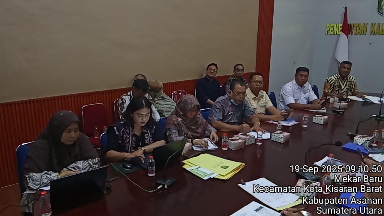 Rapat Koordinasi dan Evaluasi Capaian MCSP Tahun 2025 Tingkat Kabupaten Asahan
