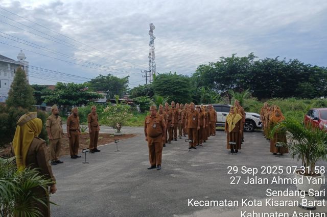 Apel Pagi senin 29 September di LIngkungan Inspektorat Kabupaten Asahan