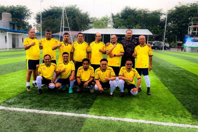 Tim Mini Soccer Inspektorat Kabupaten Asahan mengikuti Turnamen Olahraga Auditors Cup 2025