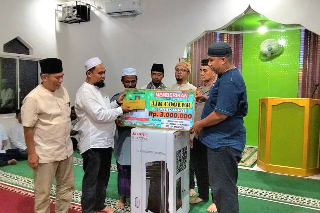 Kunjungan Tim Safari Ramadhan 1447 H/ 2026 M di Masiid Nurul Yagin Dusun XI Desa Bandar Pasir Mandoge Kecamatan Bandar Pasir Mandoge