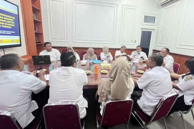 Rapat Koordinasi Tim Pengendali Inflasi Daerah (TPID) Kabupaten Asahan Triwulan I di Aula Kenanga