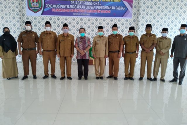 PENGAMBILAN SUMPAH DAN PELANTIKAN PEJABAT FUNGSIONAL PPUPD INSPEKTORAT KAB. ASAHAN